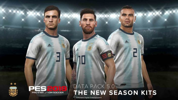 PES 2019: Data-Pack 5.0 mit überarbeiteten Spielergesichtern und Trikots veröffentlicht