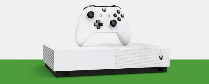 Xbox One S All-Digital: Sogar Eject-Button und Laufwerkanschluss noch vorhanden