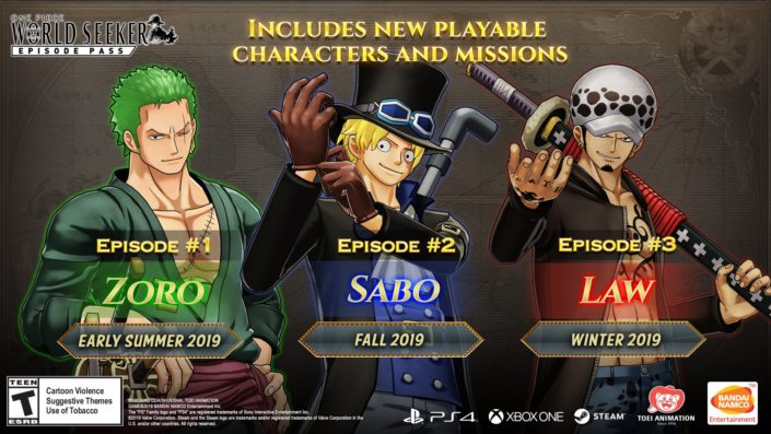 One Piece World Seeker: Neue DLC-Episoden mit Sabo und Law angekündigt