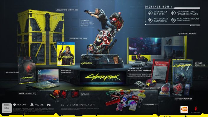 Cyberpunk 2077: Collector‘s Edition und Vorbesteller-Extras enthüllt