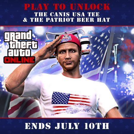 GTA Online: Unabhängigkeitstag-Specials, Boni, kostenloses T-Shirt, Bierhelm, satte Rabatte und mehr