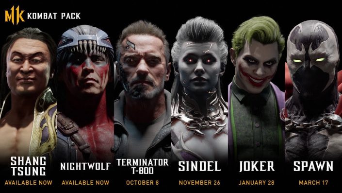 Mortal Kombat 11: Trailer enthüllt alle DLC-Charaktere inkl. Terminator, Joker und Spawn