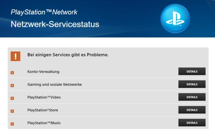 PSN offline: Alle PSN-Dienste derzeit von Störungen betroffen