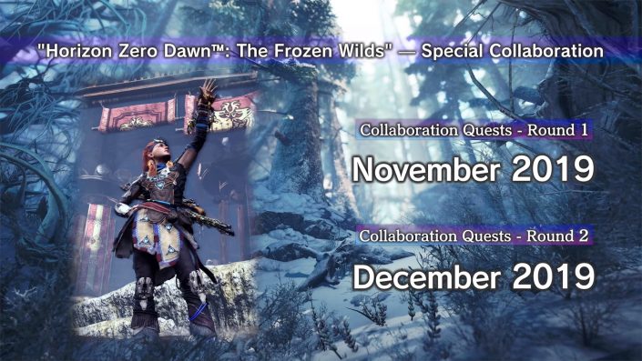 Monster Hunter World Iceborne Zweite Erweiterung Erscheint Im Dezember Horizon Zero Dawn Crossover Im Trailer