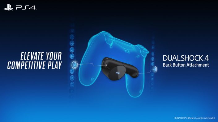 DualShock 4: PS4-Controller erhält zwei weitere Tasten – Rücktasten-Ansatzstück angekündigt