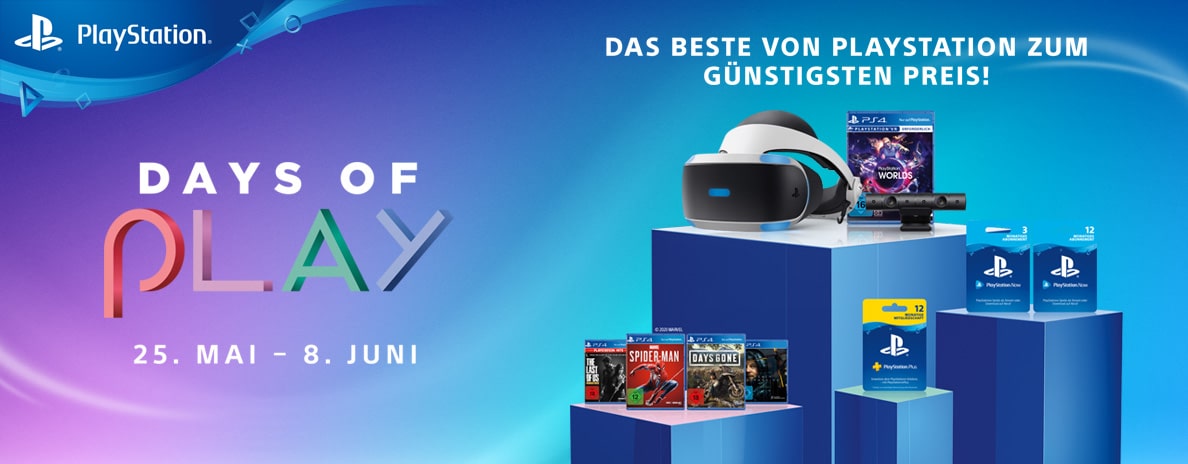 Days of Play 2020: PS Plus-Angebot, Spiele, PSVR-Bundle ...