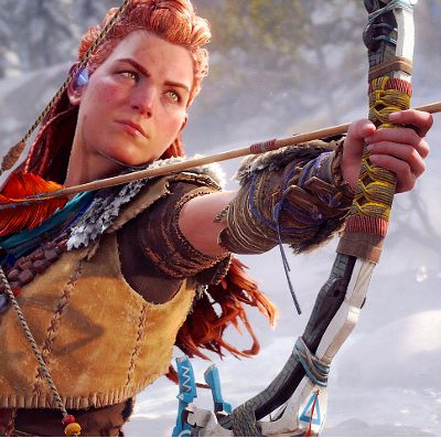 Aloy ist zum Kampf bereit