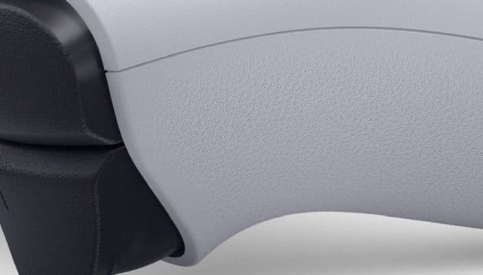 PS5 Controller: Grip-Oberfläche aus PlayStation-Symbolen PS5 Controller: Grip-Oberfläche aus PlayStation-Symbolen