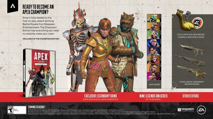 Apex Legends: Champions Edition mit 100 Dollar teuren Inhalten angekündigt