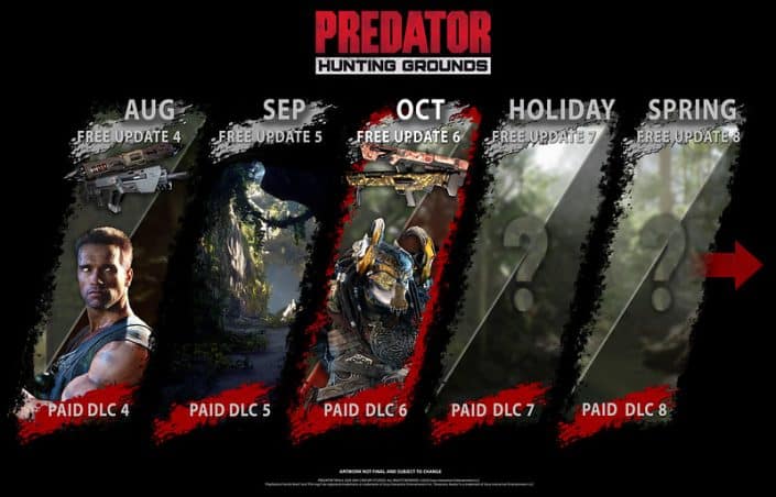Predator Hunting Grounds: Monatliches Update verfügbar – neues DLC vorgestellt Predator Hunting Grounds: Monatliches Update verfügbar – neues DLC vorgestellt