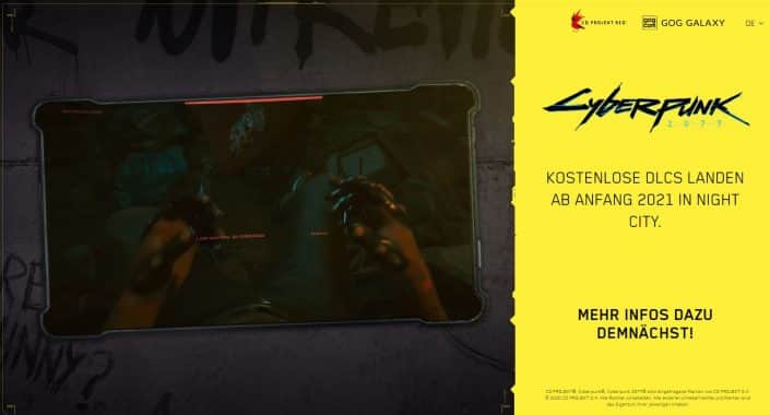 Cyberpunk 2077: Gratis-DLCs sollen „Anfang 2021“ erscheinen Cyberpunk 2077: Gratis-DLCs sollen „Anfang 2021“ erscheinen