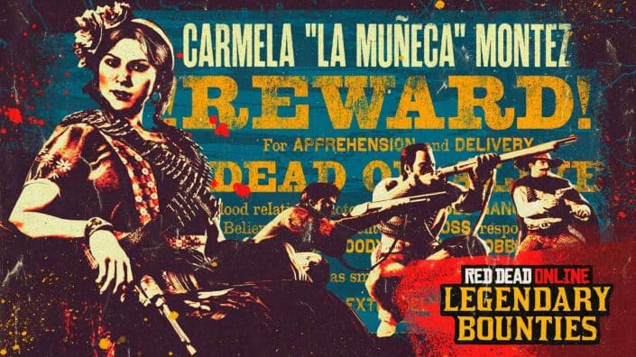 Red Dead Online: Legendäre Kopfgeldjagd auf Carmela Montez, Kopfgeldjäger-Boni und -Belohnungen