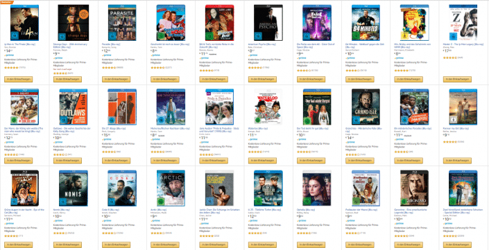 Amazon: Drei Blu-rays für zusammen 18 Euro und Star Wars-Angebot