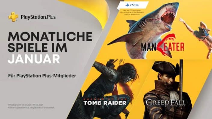 PS Plus: Januar 2021-Spiele ab sofort zum Download