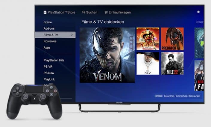 PlayStation Store: Verkauf und Verleih von Filmen und TV-Angeboten wird eingestellt