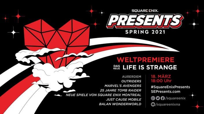 Square Enix Presents: Livestream mit Life is Strange, Outriders und mehr ab 18 Uhr