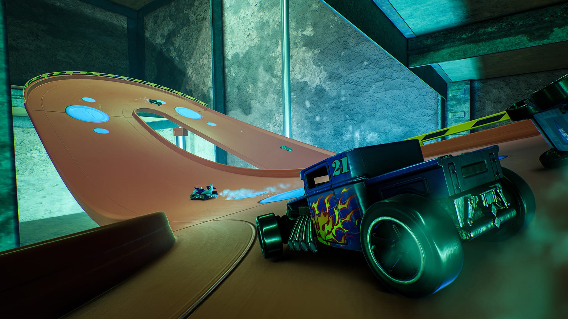 College campus and other vehicles in the trailer