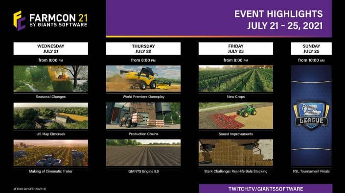 Landwirtschafts-Simulator 22: Gameplay-Premiere auf der FarmCon – Programmplan