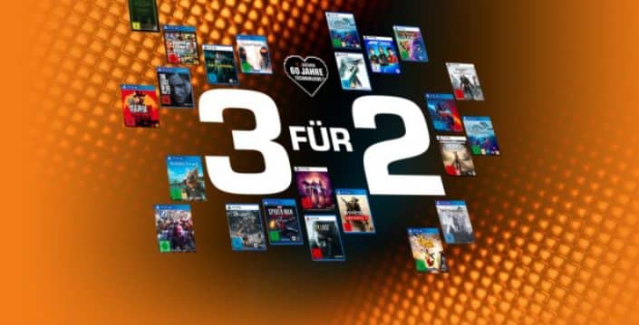 Saturn: 3 für 2-Sale mit PS4- und PS5-Spielen