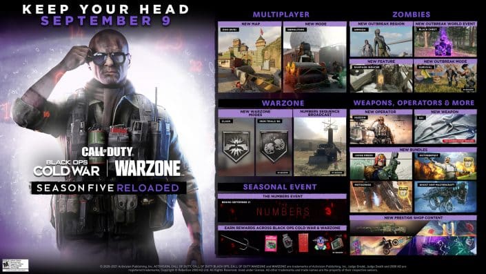 Black Ops Cold War & Warzone: Details zu den neuen Inhalten von Season 5 Reloaded Black Ops Cold War & Warzone: Details zu den neuen Inhalten von Season 5 Reloaded