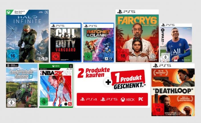 Media Markt: 3 für 2-Sale mit PS4- und PS5-Spielen