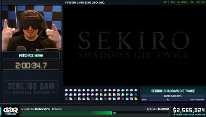 Sekiro Shadows Die Twice: Unglaublicher Speedrun mit verbundenen Augen