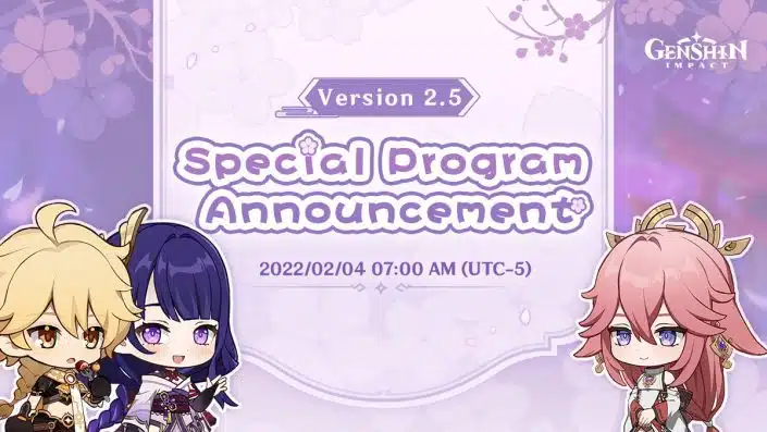 Genshin Impact: Livestream zu Version 2.5 mit Yae Miko angekündigt
