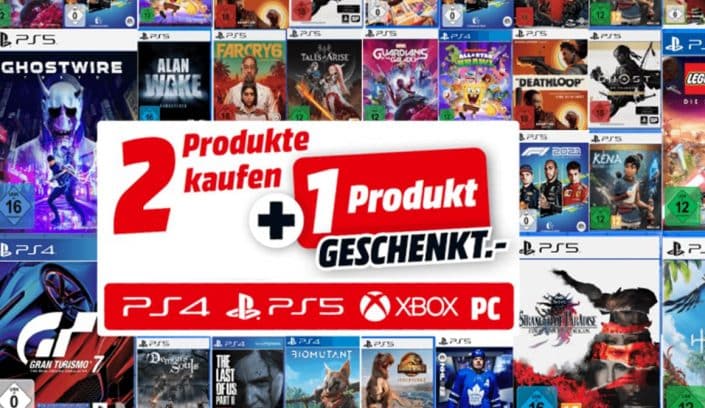Media Markt: 3 für 2-Sale mit PS5- und PS4-Spielen – GT7, Horizon, Ghostwire und mehr