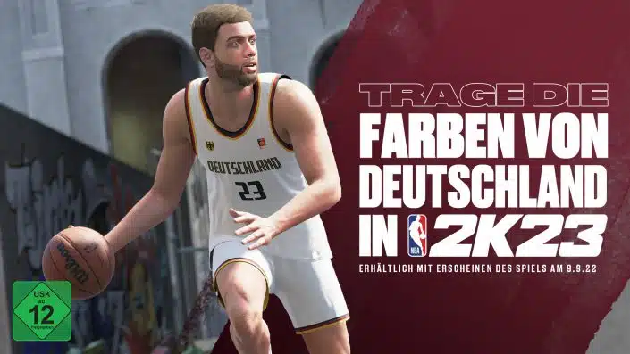 NBA 2K23: Outfit der deutschen Nationalmannschaft mit dabei