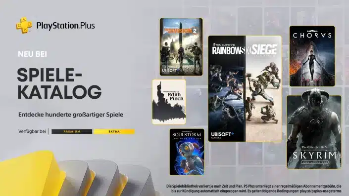 PS Plus Extra und Premium: November-Spiele für PS4 und PS5 zum Download bereit