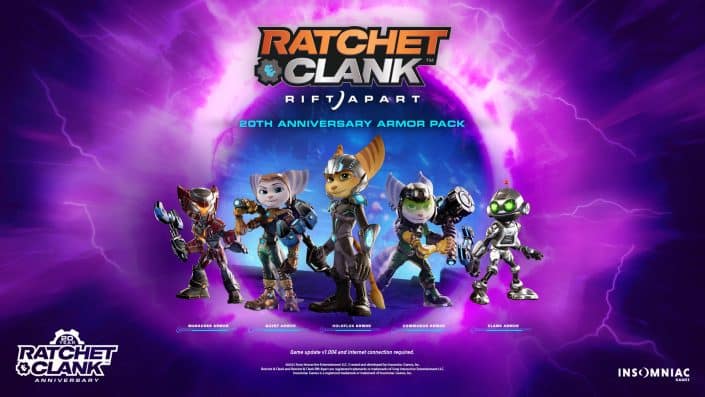 Ratchet & Clank Rift Apart: Gratis-Download-Pack mit fünf Rüstungen freigeschaltet