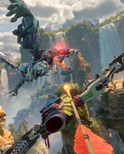 Play3 News: Horizon Call of the Mountain im Test: Traumhafte VR-Bergtour mit Roboter-Dinos