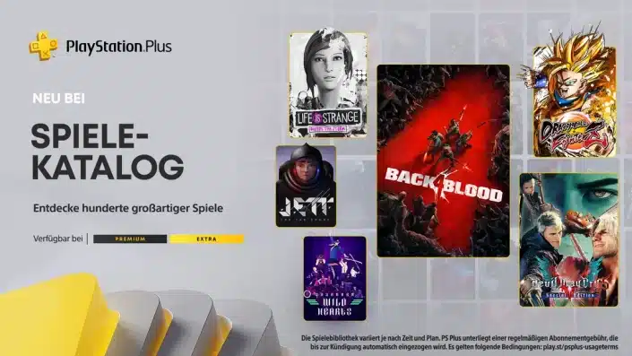 PS Plus Extra und Premium: Neuzugänge für Januar 2023 angekündigt