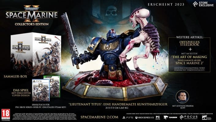 Warhammer 40.000 Space Marine 2: Collector’s Edition für 250 Euro vorbestellbar