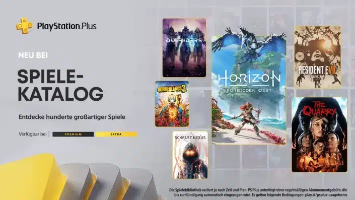 PS Plus Extra und Premium: Februar-Neuzugänge für PS4 und PS5 freigeschaltet