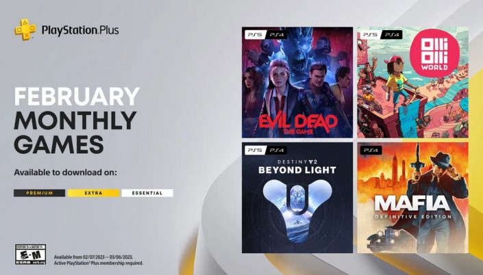 PS Plus Februar 2023: Essential-Spiele stehen zum Download bereit