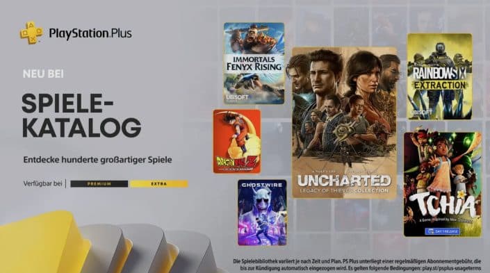 PS Plus Extra und Premium: Neuzugänge für März 2023 angekündigt