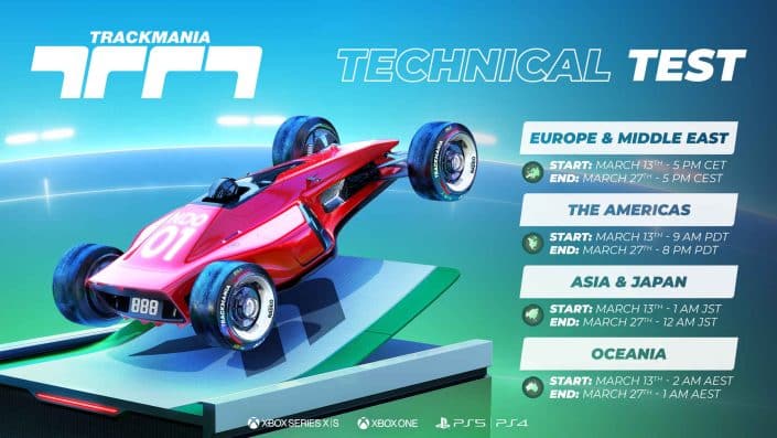 Trackmania: Technischer Test auf PS4 und PS5 gestartet