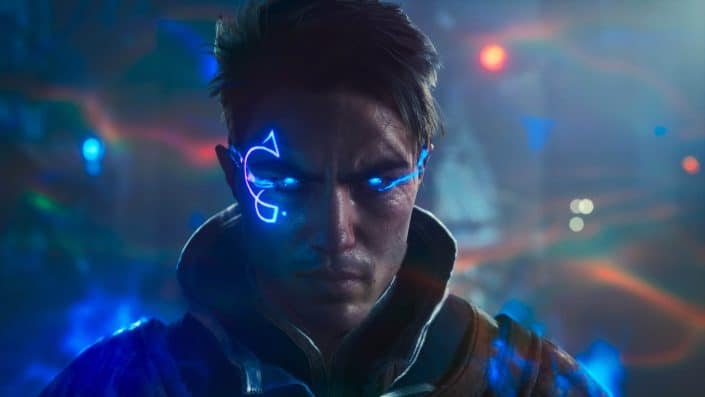 Immortals of Aveum: A cinematic sequence featuring characters and detailed facial animations