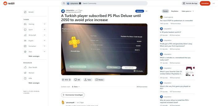 PS Plus Verlängerung bis 2050