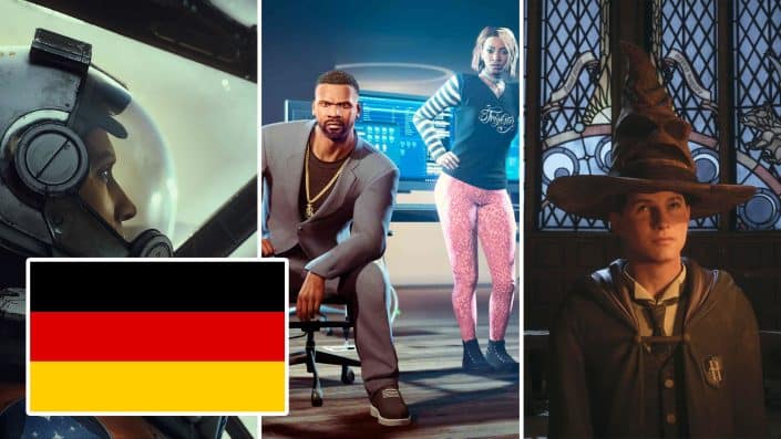Deutsche Spiele-Charts: GTA 5, Starfield und Hogwarts Legacy dominieren