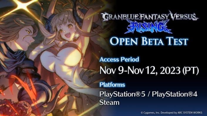 Granblue Fantasy Versus Rising: Open Beta startet im November