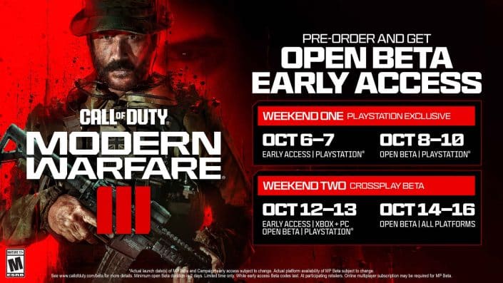 CoD Modern Warfare 3: PS4/PS5-Beta startet heute – Maps, Modi und Zeiten