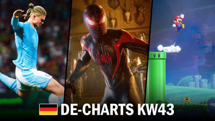 Spiele-Charts Deutschland: Marvel’s Spider-Man 2 und Super Mario Bros. Wonder dominieren