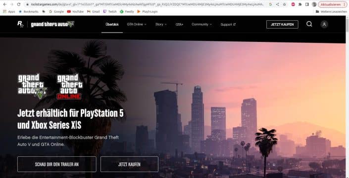 Rockstar Games: Webseite vor Release des ersten GTA 6 Trailers aktualisiert