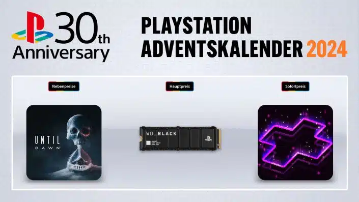 PlayStation-Adventskalender 2024: Tag 17 bringt 8-TB-SSD für PS5 und Until Dawn