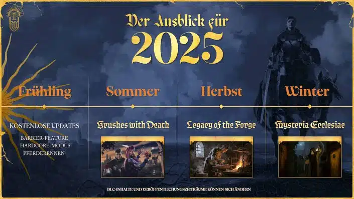 Kingdom Come Deliverance 2: Post-Launch-Roadmap mit ersten Erweiterungen enthüllt