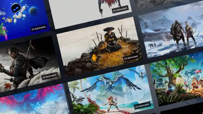 PS5-Update: Dashboard erhält mehr animierte Game-Hintergründe