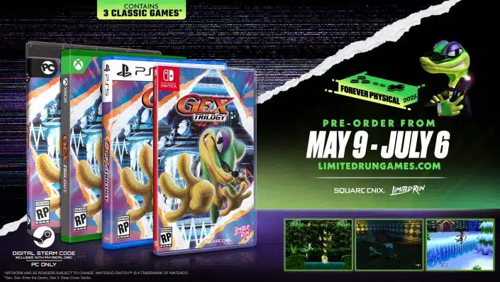 Gex Trilogy: Neuauflagen des Kult-Plattformers erhalten Release-Termin – und Collector’s Edition für 200 Dollar