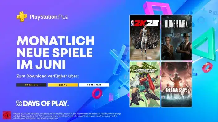 PS Plus Essential: Offiziell enthüllt – Das sind die Neuzugänge im Juni 2025